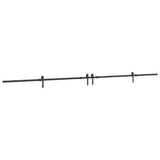 Sliding Door Hardware Kit 427 cm Steel Black 3295776