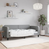 Day Bed without Mattress Light Grey 90x190 cm Single Fabric 354046