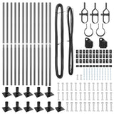 Fence Posts Manual 13 pcs Grey 32mm 160 cm Galvanised steel 42004311