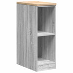 ZNTS Garage Storage Cabinet Grey Sonoma 30x51x85 cm Solid Wood Pine 860531