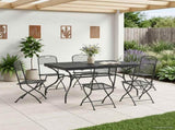 Garden Dining Set 7 pcs Anthracite 212 x 90 x 76 cm 3429146