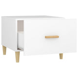 Coffee Tables 2 pcs White 50x50x40 cm Engineered Wood 812709