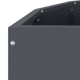 Planter Anthracite 90 x 45 x 35 cm Steel 883691