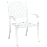 Garden Dining Set 7 pcs White Aluminium 3334658