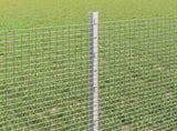 Welded Wire Fence with Posts 10 x 0.6 m Galvanised Steel Silver 3336317