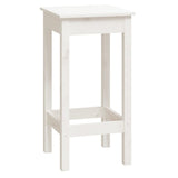 9 Piece Bar Set White Solid Wood Pine 3124718