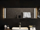 LED Bathroom Mirror Transparent 90 x 40 cm Tempered Glass 42045800