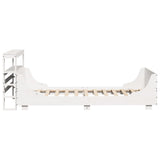 Bed Frame without Mattress White 90x190 cm Single Solid Wood Pine 3306481