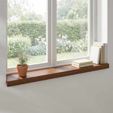 Window Sills 2 pcs Dark Brown 90 x 20 x 2 cm Solid Oak Wood 42050018
