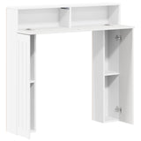 Fireplace Surround White 102 x 18 x 100.5 cm Engineered Wood 8006606