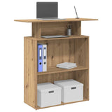 Reception Desk Artisan Oak 100x40x104 cm Engineered Wood 859059