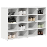 Shoe Cabinet 103 x 30 x 67 cm Engineered Wood White 808729