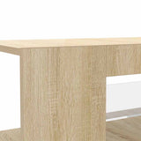 TV Cabinet with LED Lights Sonoma Oak 90x39x30 cm 804241