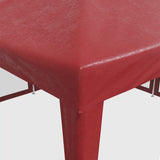 Party Tent with 8 Mesh Sidewalls Red 4x4 m HDPE 4010065