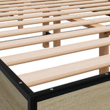 Bed Frame without Mattress Sonoma Oak 120x190 cm Small Double 845888