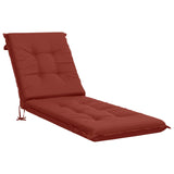 Sunlounger Cushion GEMERT 100% Polyester Red 190 x 50 x 9 cm 947348