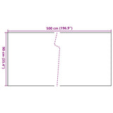 Balcony Screen Black 500x90 cm Poly Rattan 156302