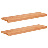 Window Sills 2 pcs Varnished 90 x 25 x 2 cm Solid Beech Wood 42048225