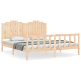 Bed Frame without Mattress Solid Wood Pine 3192311