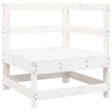 Garden Sofa Set White Solid pine wood 3 Piece Set 3250761