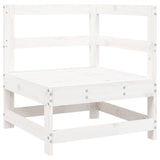 4 Piece Garden Sofa Set White Solid Wood Pine 3250777