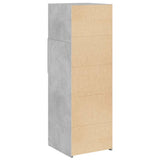 Highboard Concrete Grey 40x42.5x124 cm Engineered Wood 846162