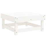 6 Piece Garden Lounge Set White Solid Wood Pine 3186446