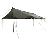 Family Tent Brown grey 600 x 400 x 268 cm Polyester and Steel 42029015