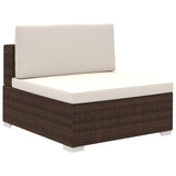 Patio Furniture Brown PE Rattan Set Modular Patio Lounge Set 41270