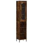 Highboard Smoked Oak 34.5x34x180 cm Engineered Wood 3199374
