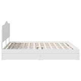 Storage Bed with Headboard White 180 x 200 cm Engineered Wood 3413478