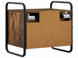 Hanging Bedside Cabinet 2 pcs Smoked Oak 40 x 30 x 50 cm 8013547