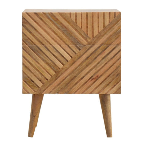 Lille 2 Drawer Bedside IN247