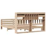 Bookcase Bed without Mattress 180x200 cm Super King Solid Wood Pine 3309971