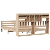 Bookcase Bed without Mattress 180x200 cm Super King Solid Wood Pine 3309971