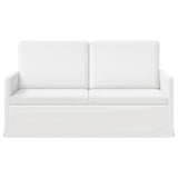 2 Seater Sofa White 150 x 81 x 82 cm Fabric 42041083