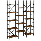 Bookshelf Smoked Oak 127.5x28.5x172.5 cm Engineered Wood 838870