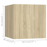 5 Piece TV Cabinet Set Sonoma Oak Engineered Wood 3079037