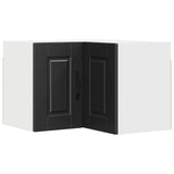 Wall Corner Cabinet PORTO Black 57 x 57 x 40 cm Engineered Wood 885306