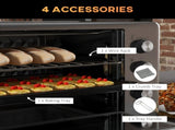 30L 60-230&degC Mini Electric Oven, with Accessories - Silver Tone T3398P344472