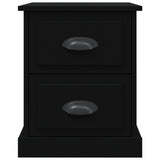 Bedside Cabinets 2 pcs Black 39x39x47.5 cm Engineered Wood 816147