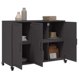 Sideboard Black 100.5x39x72 cm Steel 846680