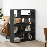 Room Divider Black 100x33x125.5 cm Engineered Wood 3309484