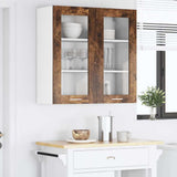 Hanging Cabinet Smoked Oak 80 x 31 x 80 cm Engineered Wood 884326