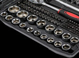 216 PCS Socket Set 1/4 3/8 1/2" Spanner Drive Ratchet Wrench Mechanic Tool Kit 93790399