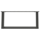 Coffee Table Legs U-Shaped 2 pcs Anthracite 70x cm Steel 4012754