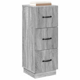 Drawer Cabinet Grey Sonoma 33 x 34.5 x 87 cm Engineered Wood 895311