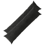 Cushion with Pillow HEERLEN 2 pcs Black Velvet 926108