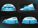 360&deg Rotation Kids Bumper Car, 12V Waltz Car with Remote Control, Dual Joystick, Music,s, T3398P422382