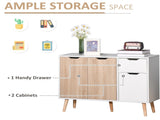 Sideboard Floor Standing Storage Cabinet with Drawer for Bedroom, Living Room, Home Office, Natural T3398P344650